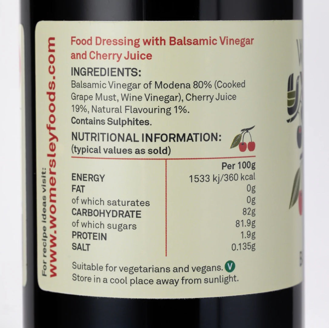 Cherry Balsamic Vinegar - 2-Star Great Taste Award Winner