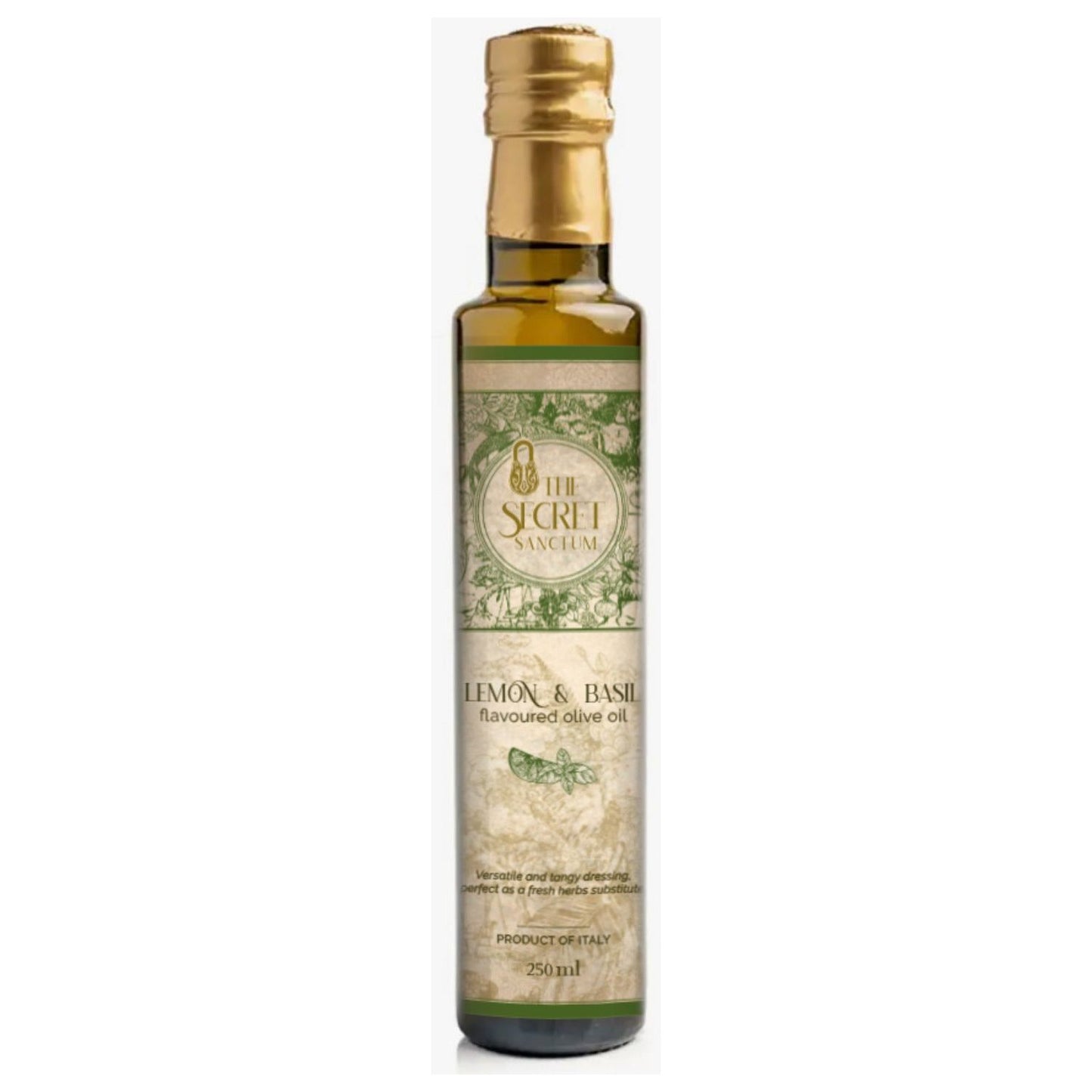 LEMON AND BASIL flavoured olive oil  250 ml