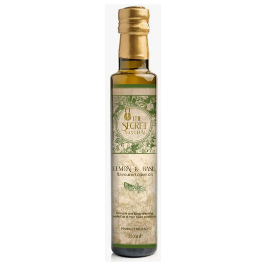 TSS LEMON AND BASIL flavoured olive oil  250 ml - Elegant