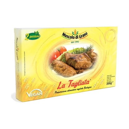 Muscolo di Grano Tagliata: shelf stable Italian vegan steak 200 gr