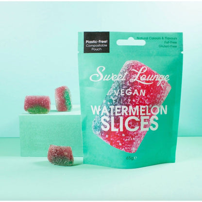 Vegan Fizzy Watermelon Slices (Plastic-Free) 65g