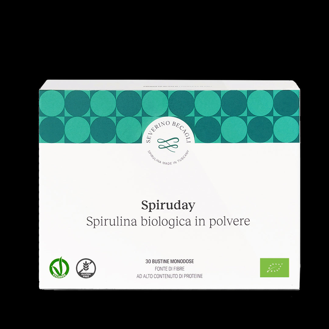 Severino Becagli Spiruday7- Single-dose dried spirulina powder-7 days - 7 sachets of 3gr. each
