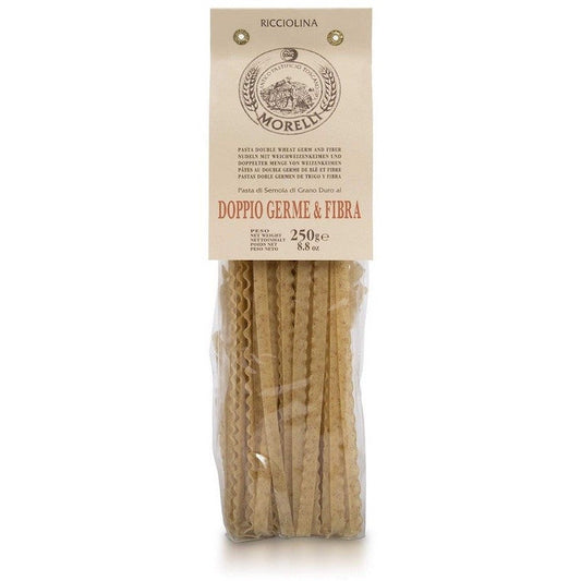Morelli Mafalde Ricciolina pasta with double wheat germ and fiber 250 gr.